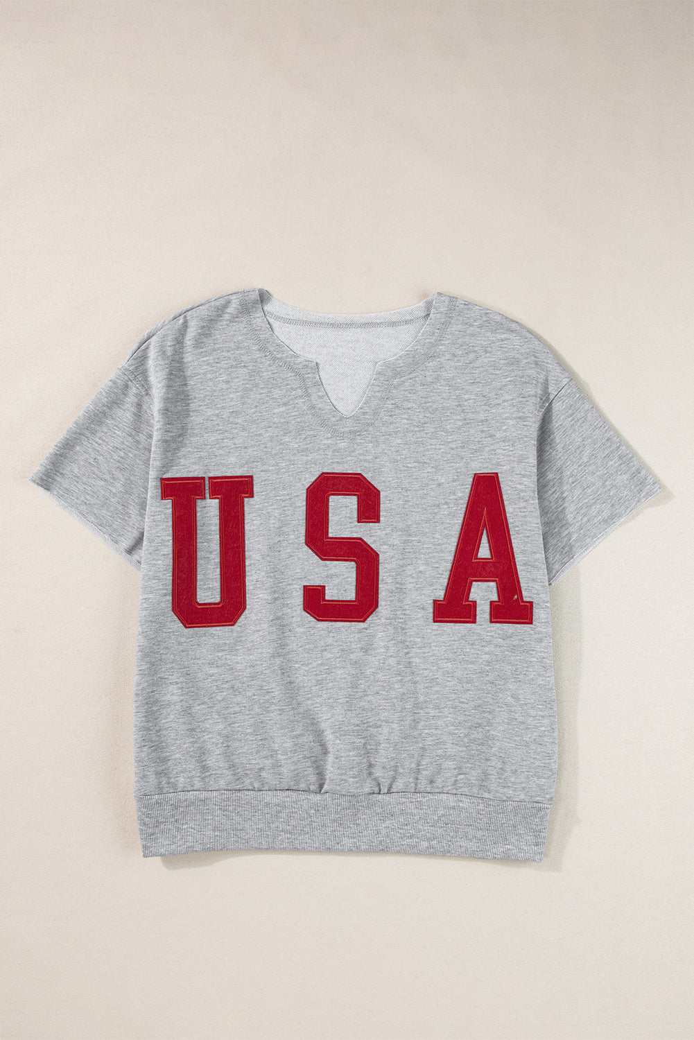 The USA Notched Short Sleeve T-Shirt