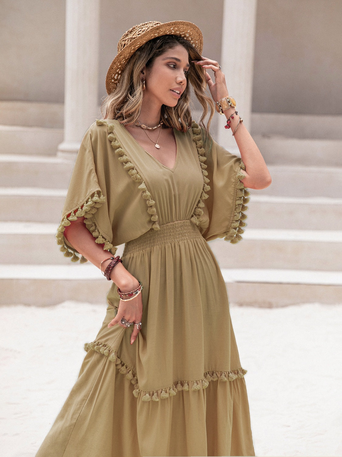 The Tassel Trim Dress