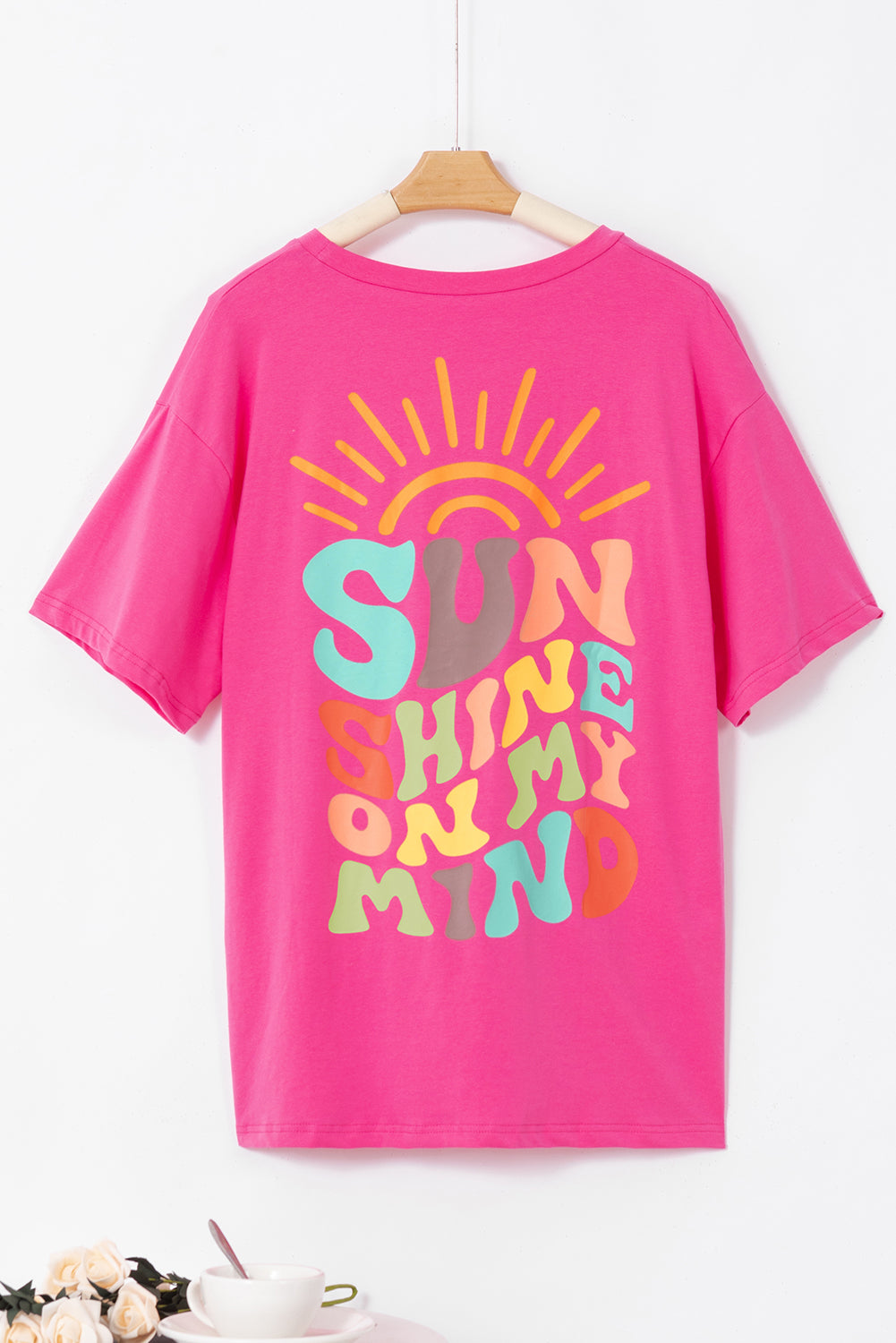 The SUN SHINE ON MY MIND Round Neck T-Shirt