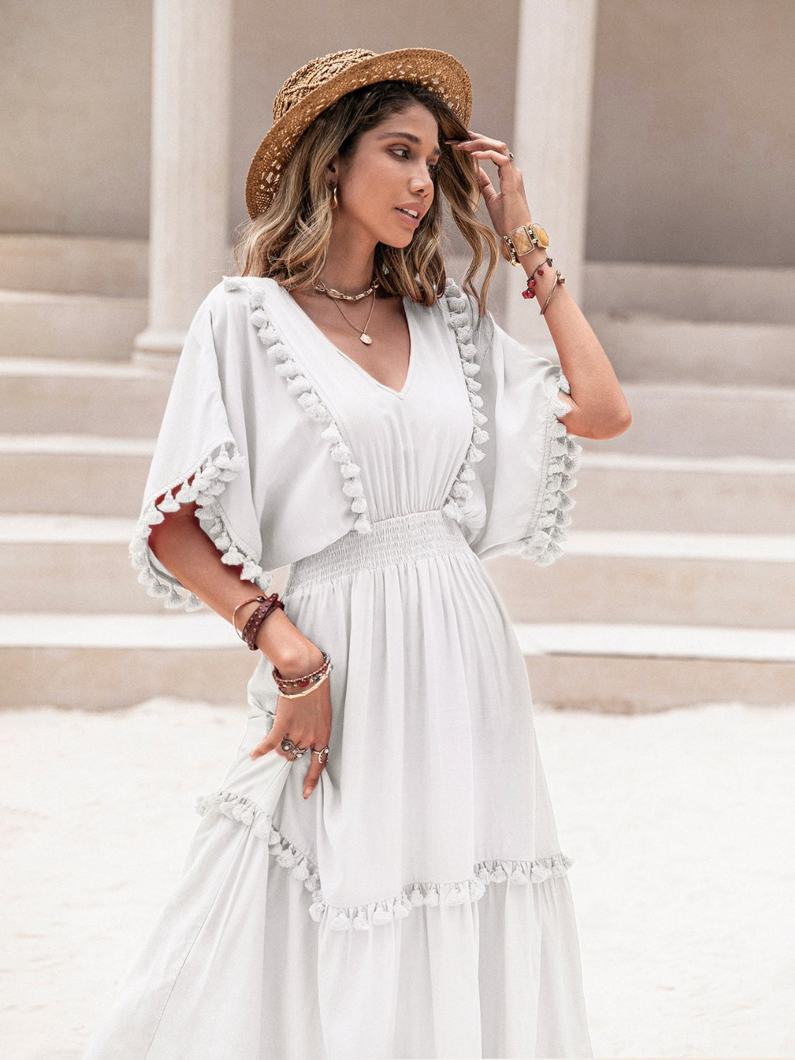 The Tassel Trim Dress