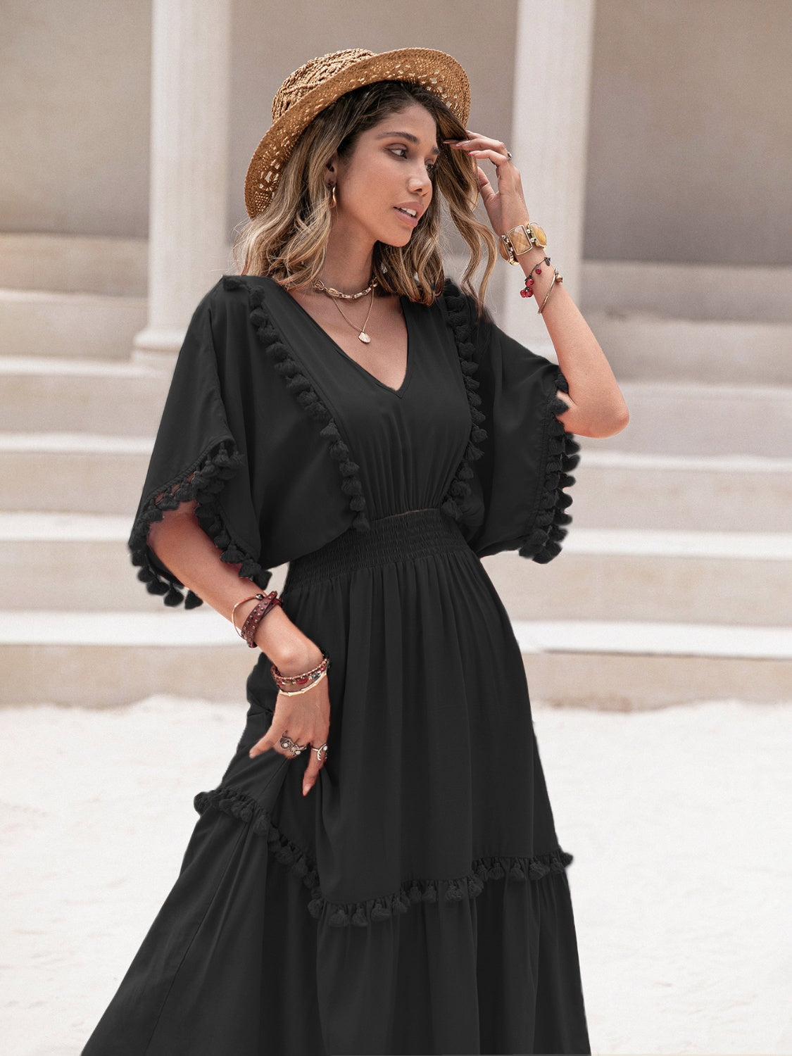 The Tassel Trim Dress