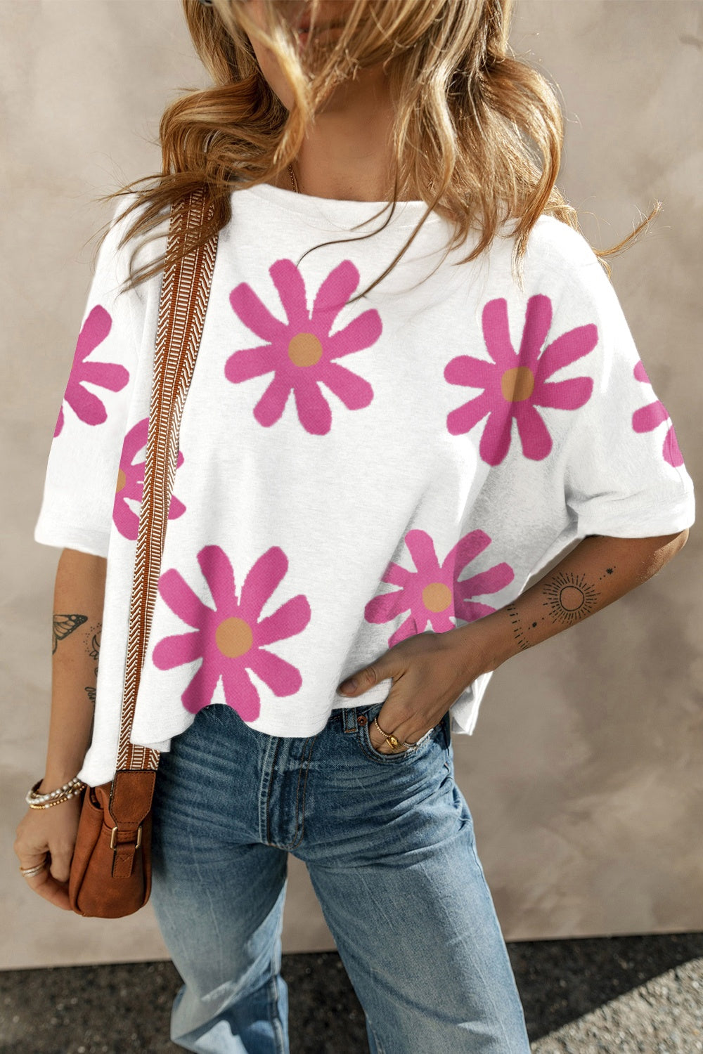 The Wild Flower Round Neck Half Sleeve T-Shirt