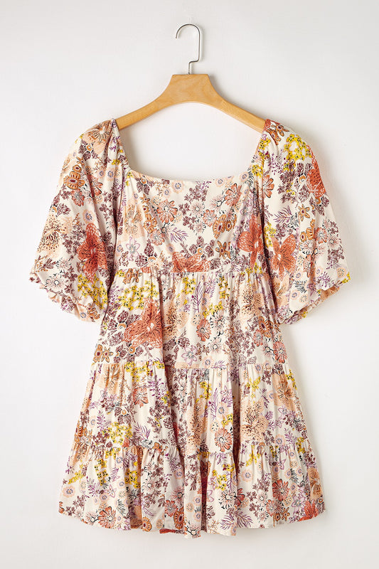 The Wildflower Half Sleeve Mini Dress