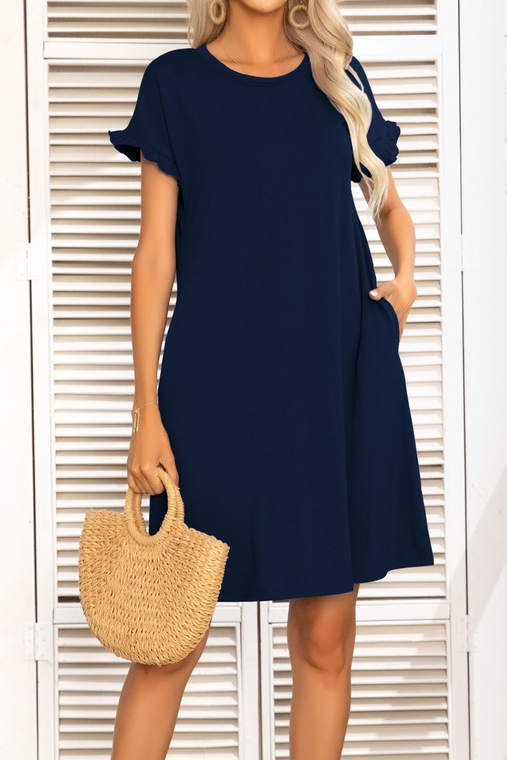 The Favorite Black Casual Dress with Pockets