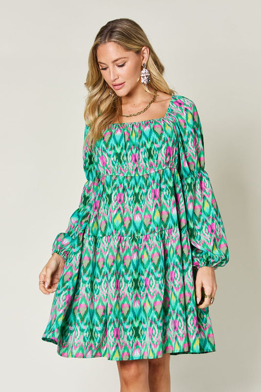 The Bright Printed Long Sleeve Dress