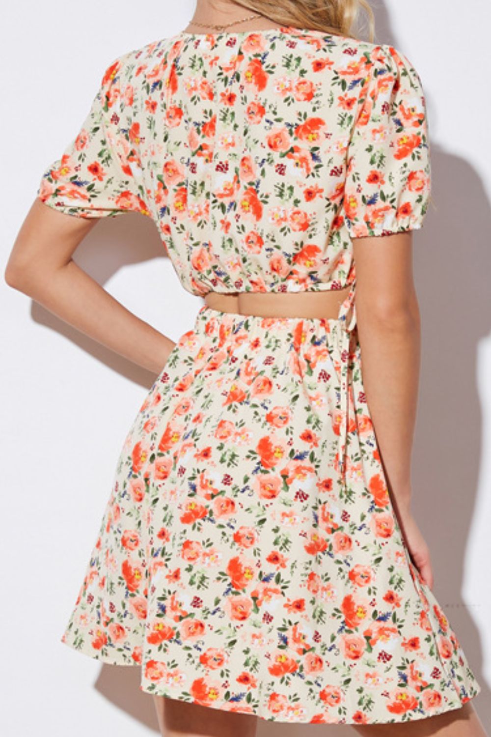 The Floral Cutout Dress