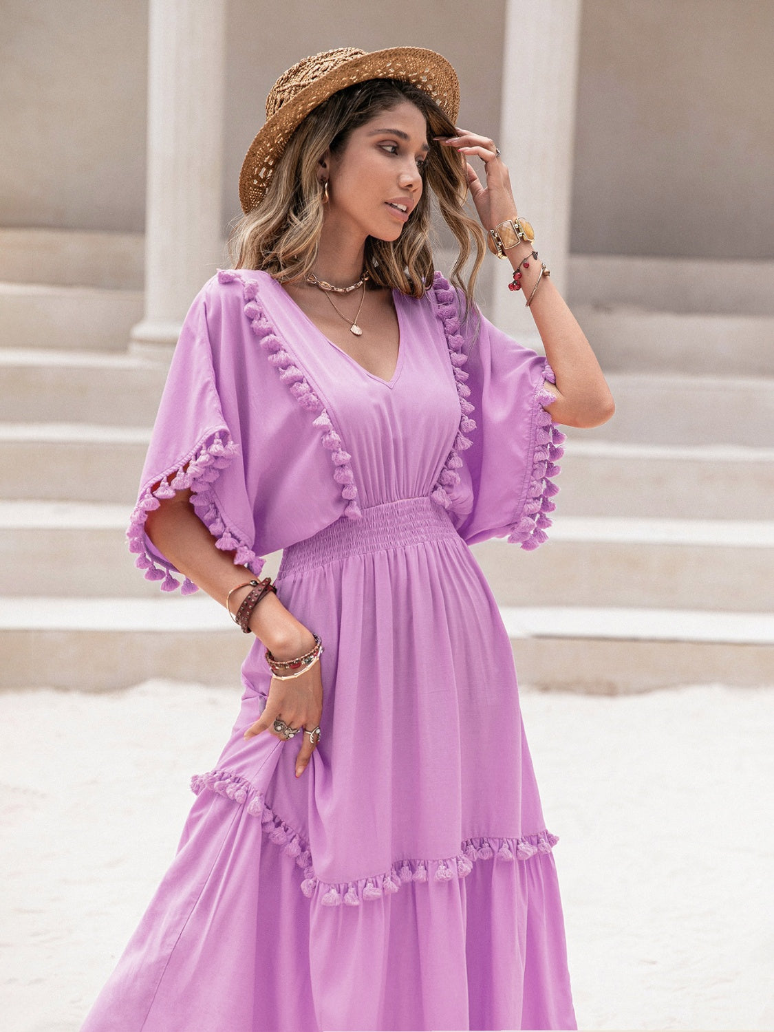 The Tassel Trim Dress