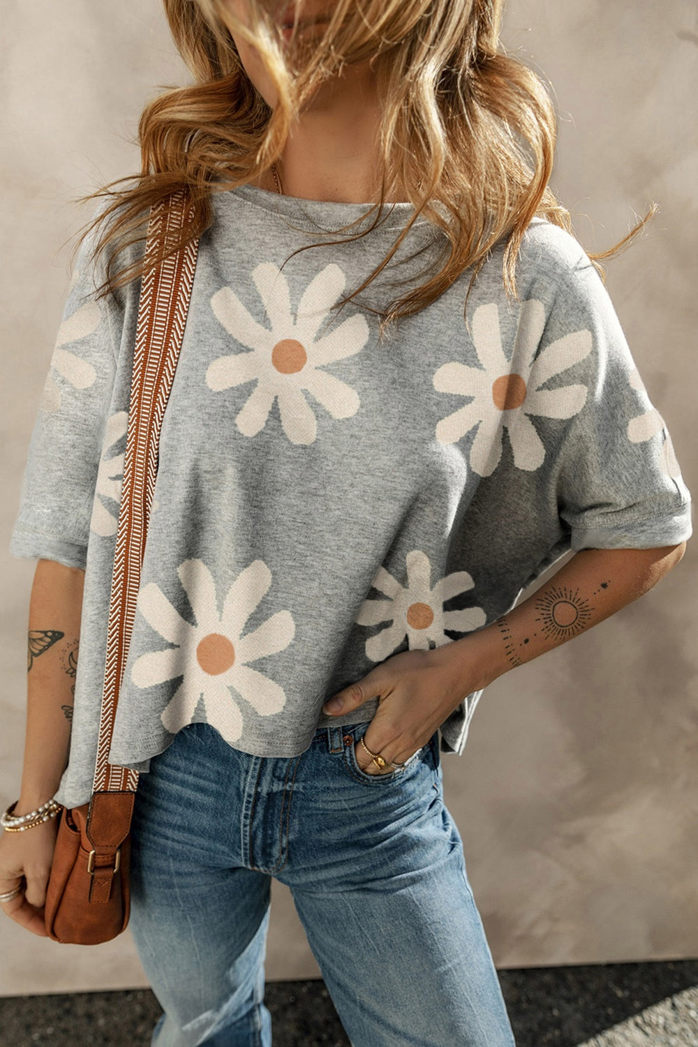 The Wild Flower Round Neck Half Sleeve T-Shirt