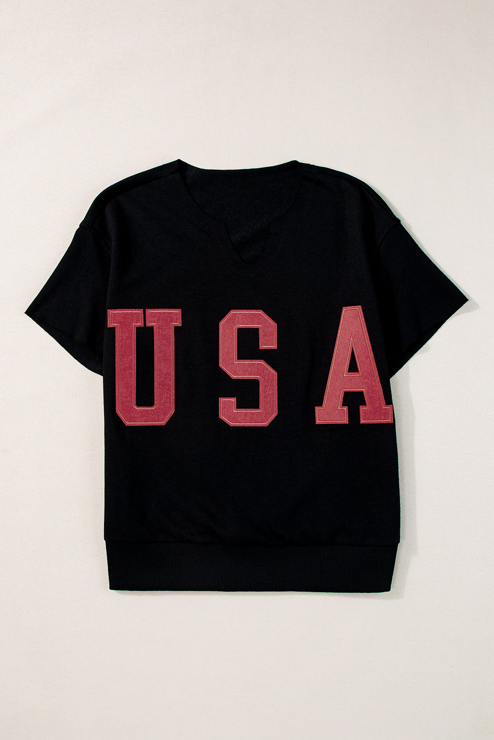 The USA Notched Short Sleeve T-Shirt