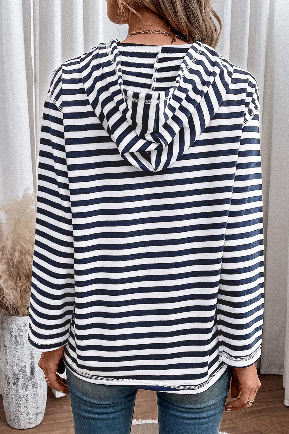 The Striped Long Sleeve Hoodie