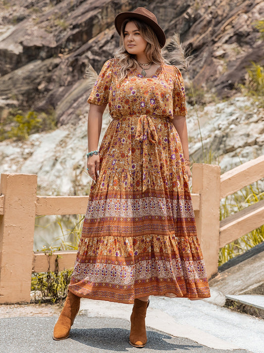 The Perfectly Boho Puff Sleeve Dress