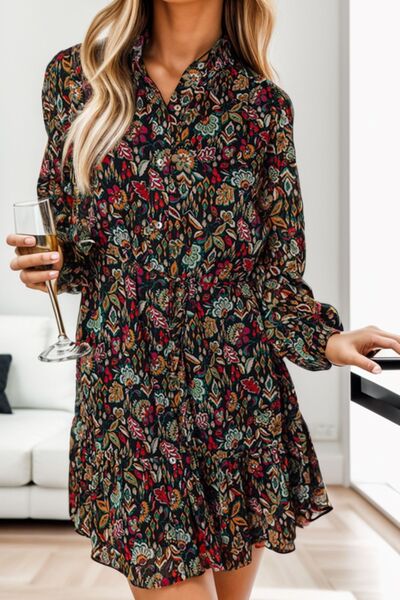 The Multicolor Long Sleeve Dress