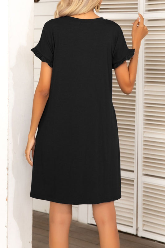 The Favorite Black Casual Dress with Pockets