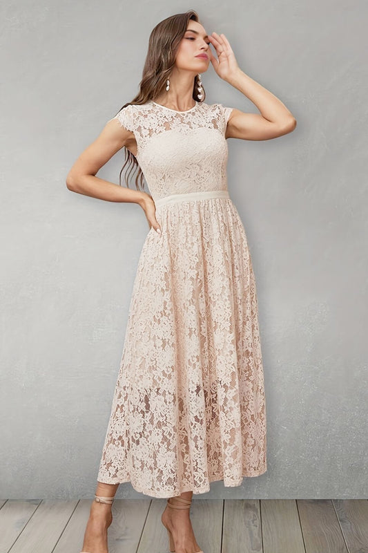 The Dust Storm Lace Cap Sleeve Dress