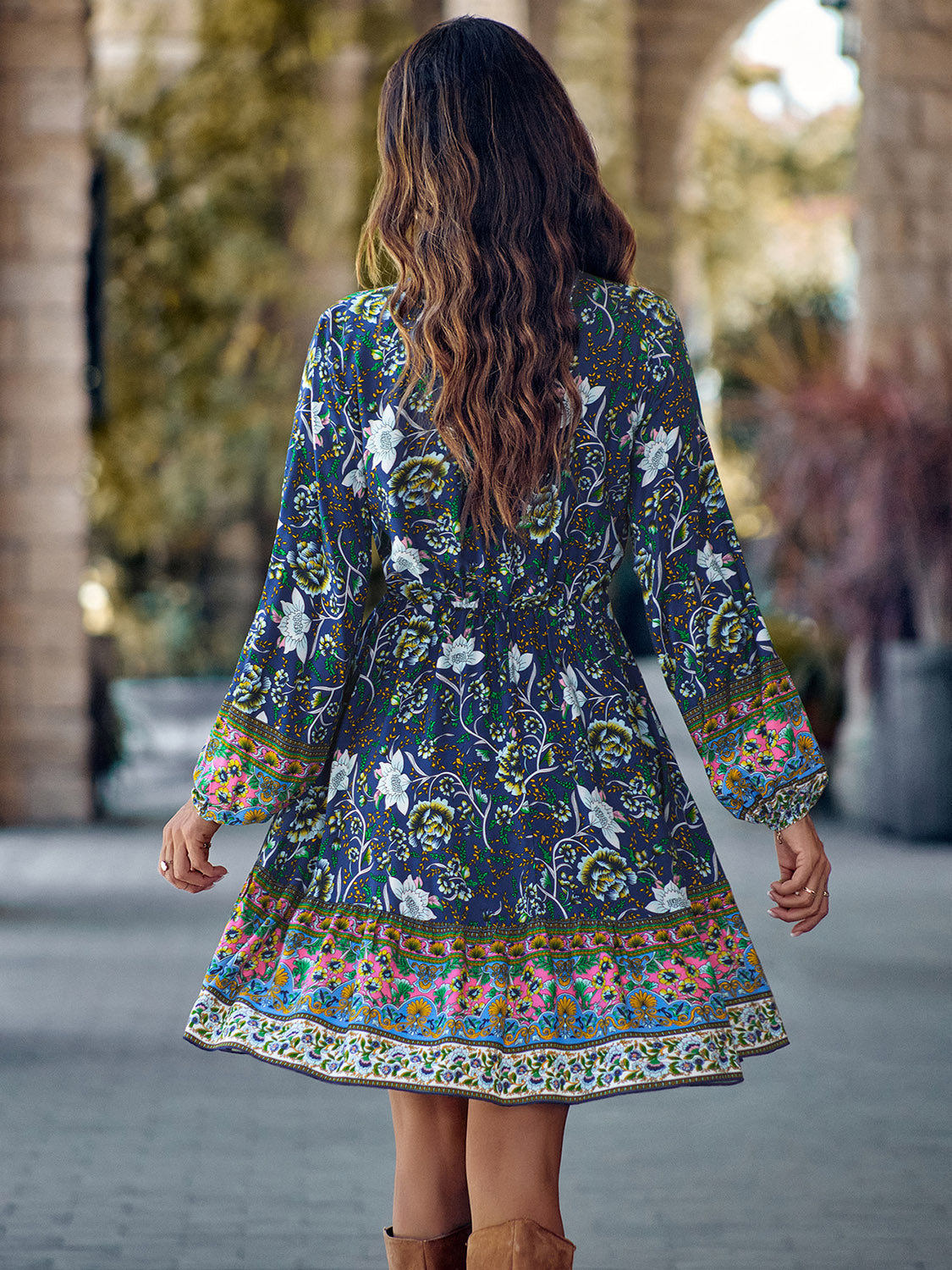 The Bohemian Long Sleeve Dress