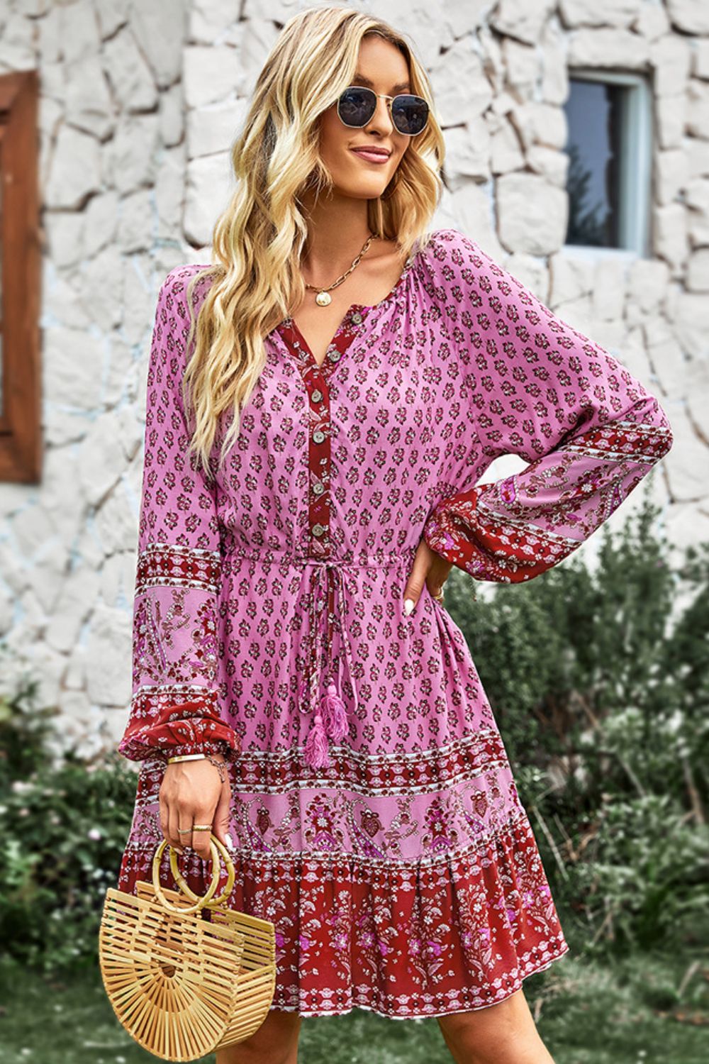 The Bohemian Balloon Sleeve Dress