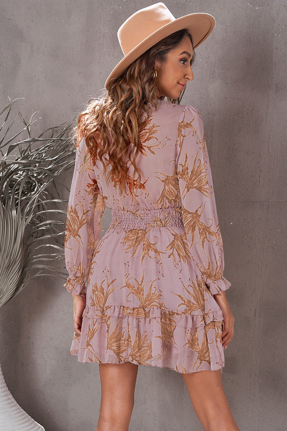 The Flounce Sleeve Mini Dress