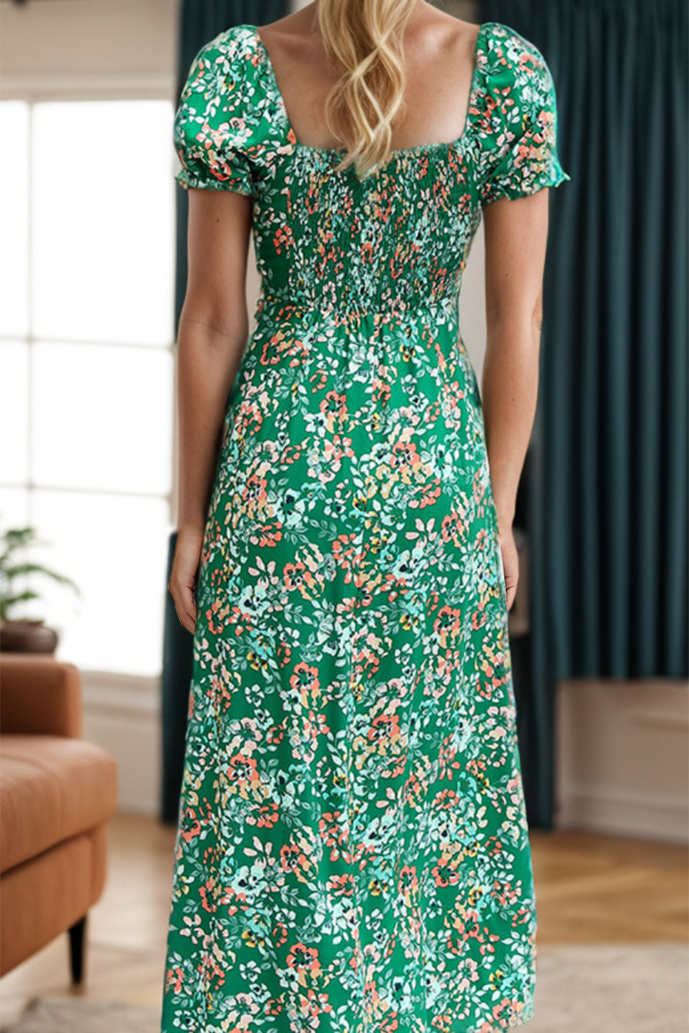 The Mid Green Midi Dress