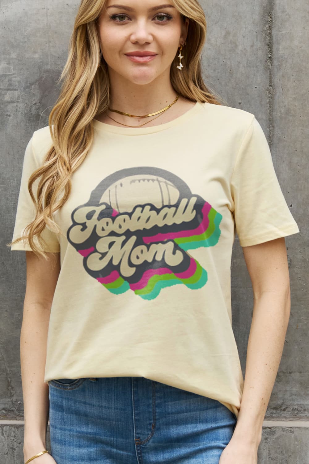 The FOOTBALL MOM Graphic Cotton Tee