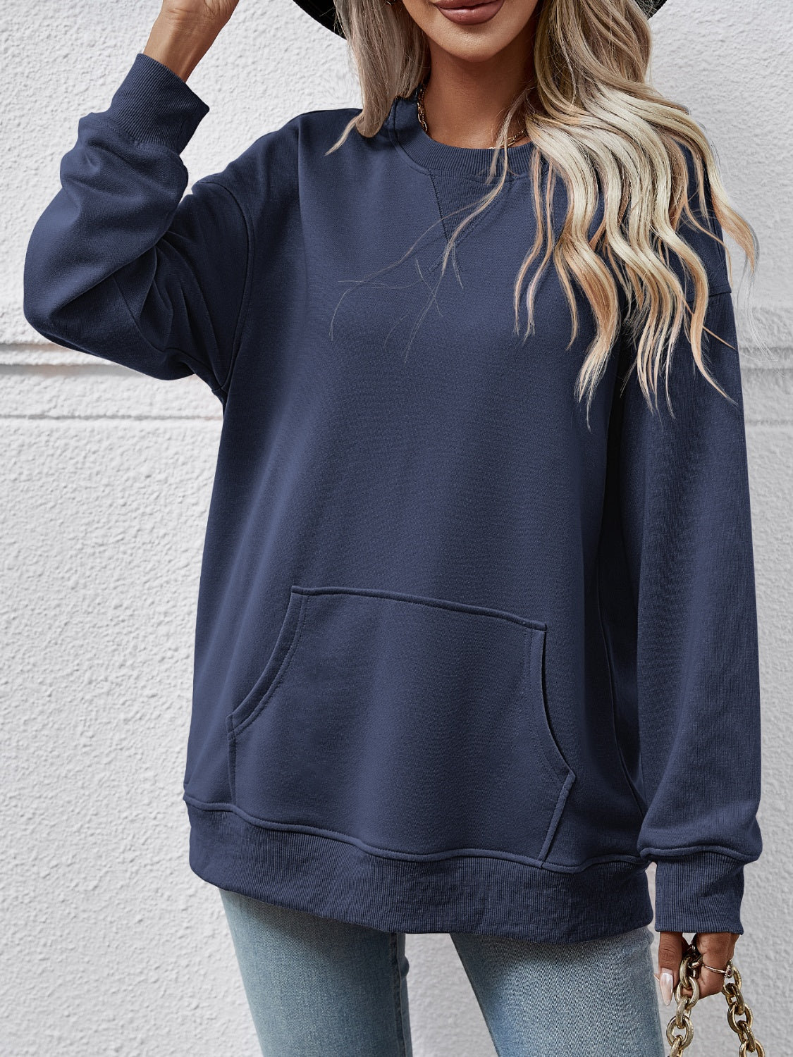 The Round Neck Long Sleeve Sweatshirt