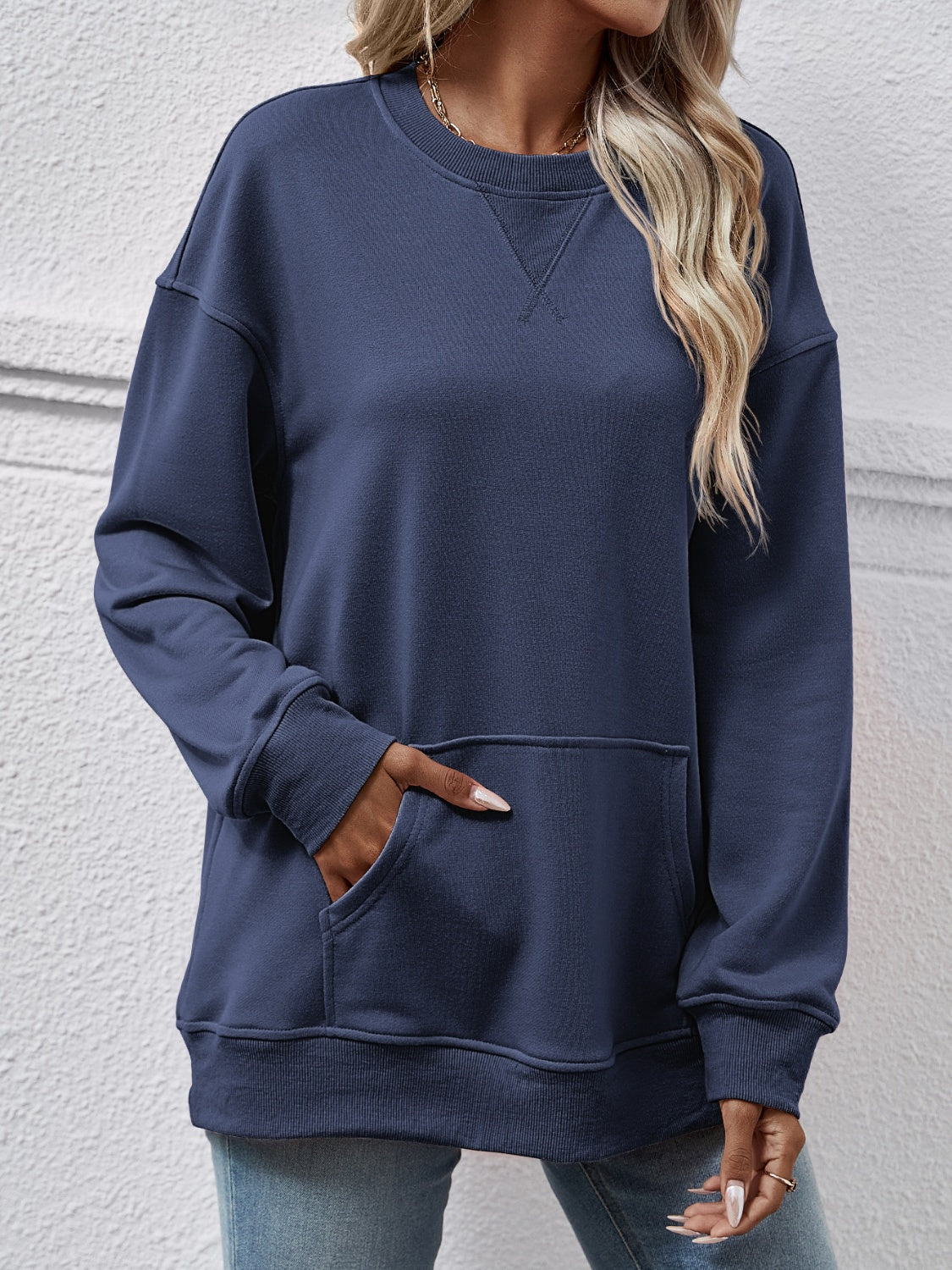 The Round Neck Long Sleeve Sweatshirt