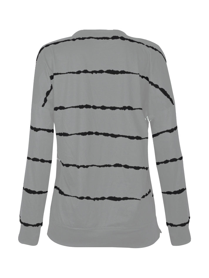 The Striped Round Neck Sweatshirt