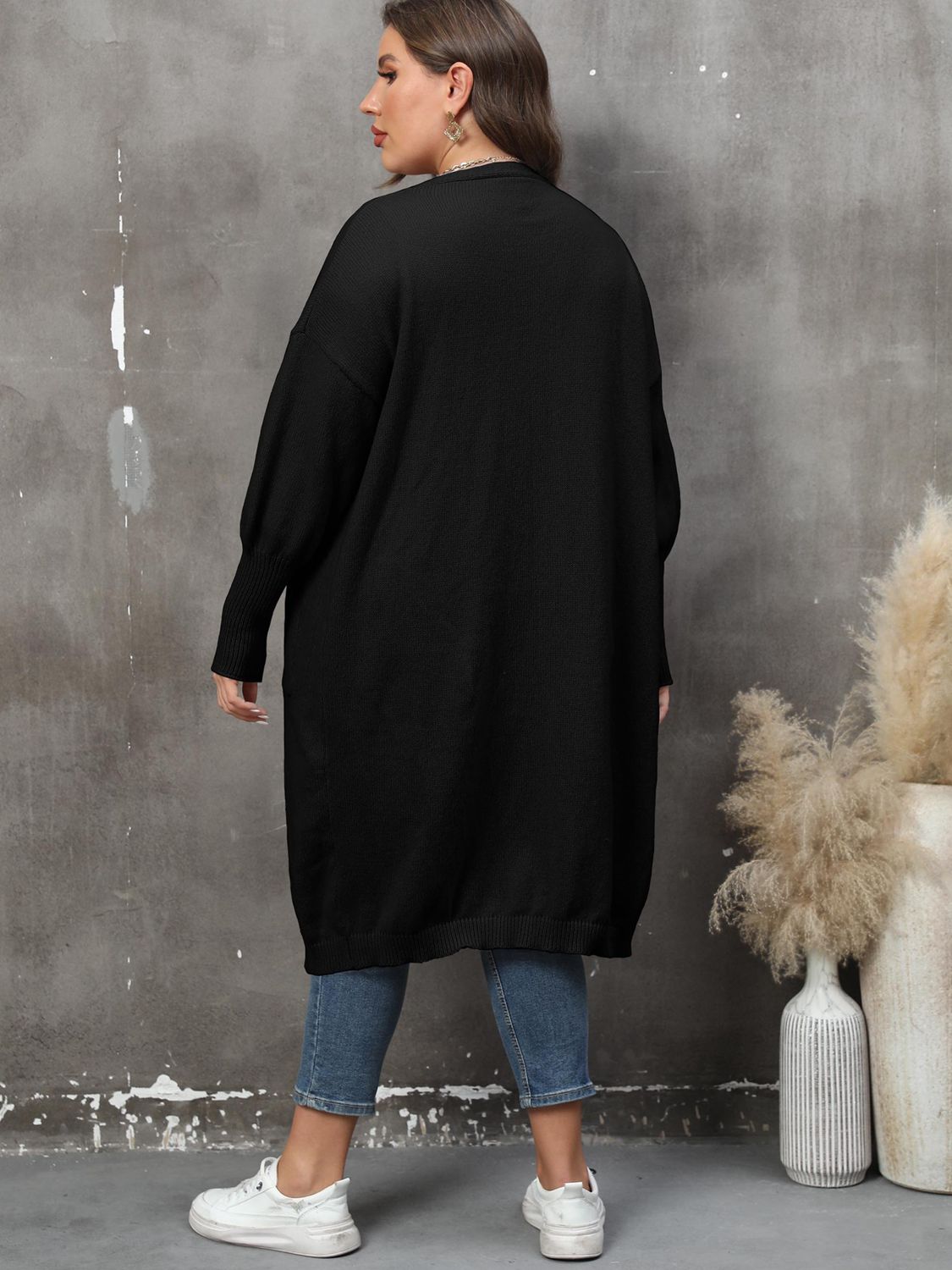 The Perfectly Plus Size Pocketed Cardigan