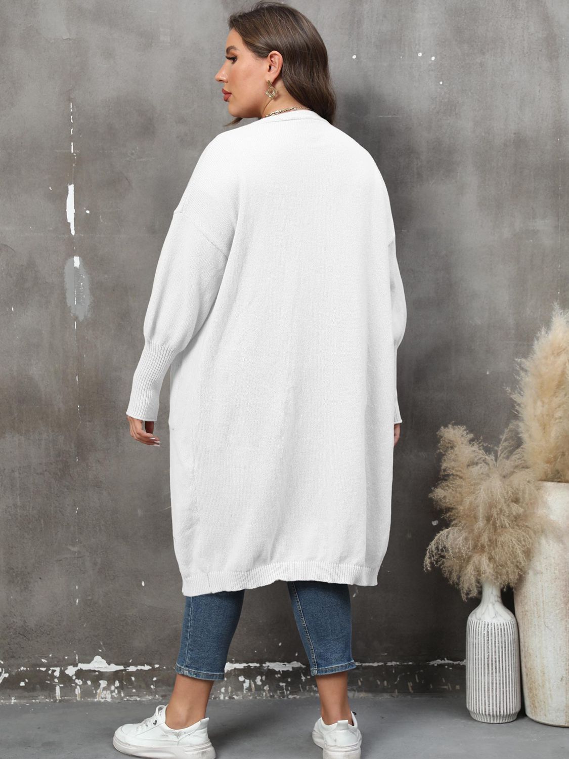 The Perfectly Plus Size Pocketed Cardigan