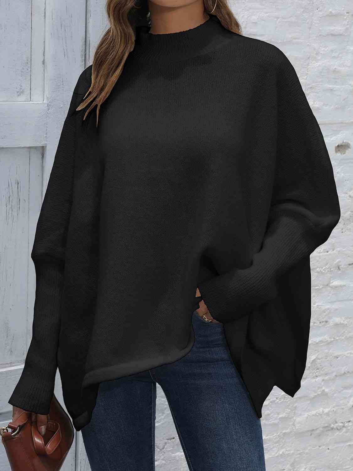 The Loose Hem Plain Sweater