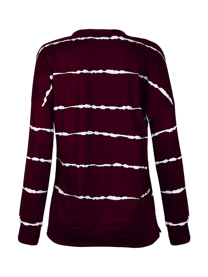 The Striped Round Neck Sweatshirt