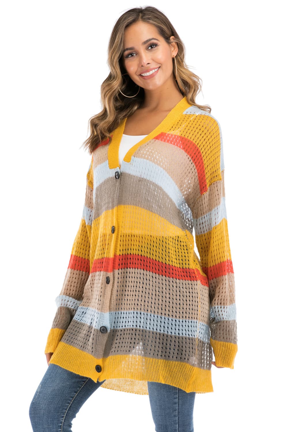 The Color Block Cardigan