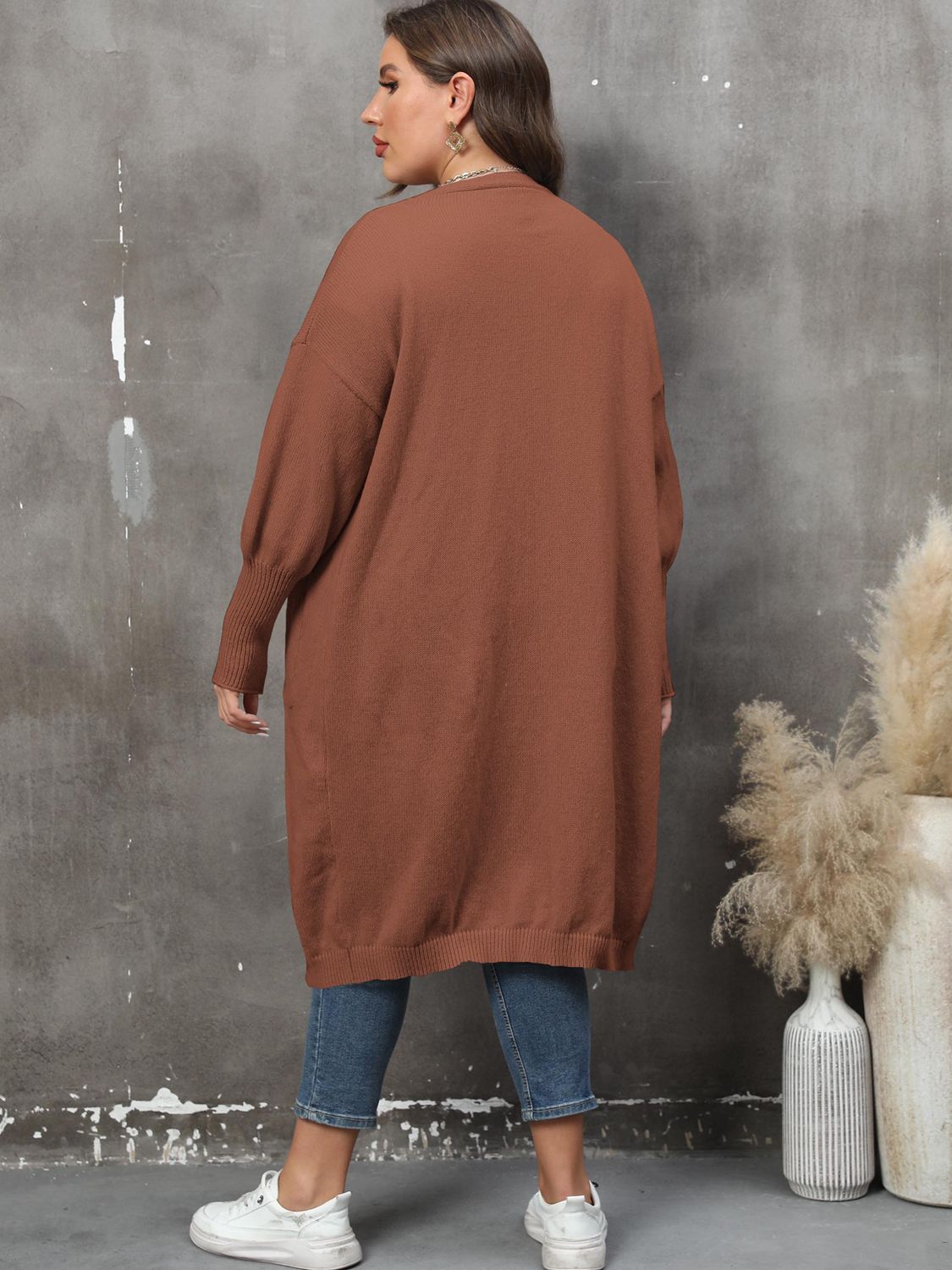 The Perfectly Plus Size Pocketed Cardigan