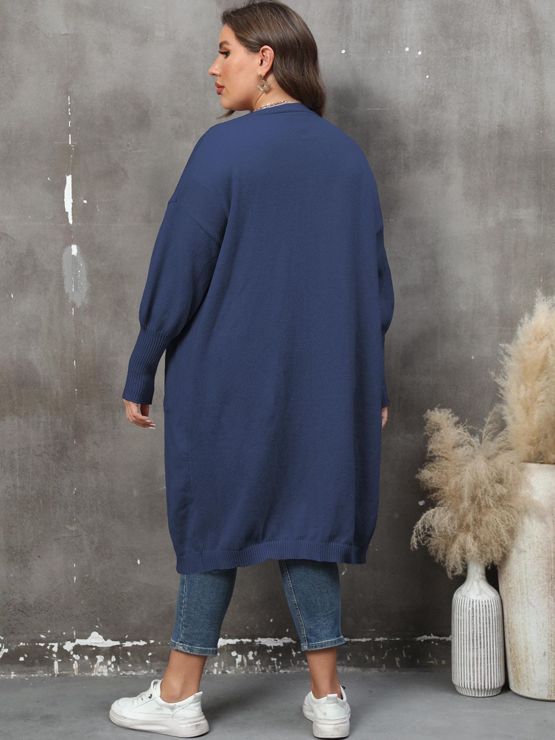 The Perfectly Plus Size Pocketed Cardigan