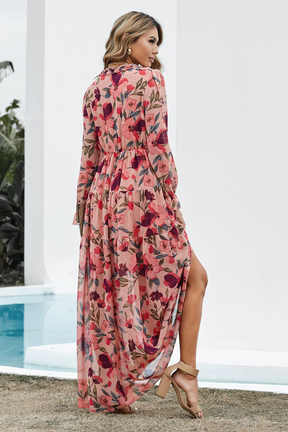 The Perfect Pink Floral Maxi Dress