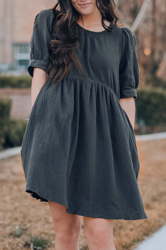 The Perfect Puff Sleeve Dress with Pockets