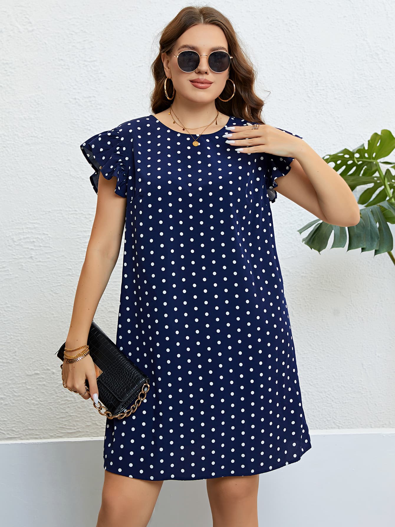 The Perfectly Plus Size Polka Dot Dress