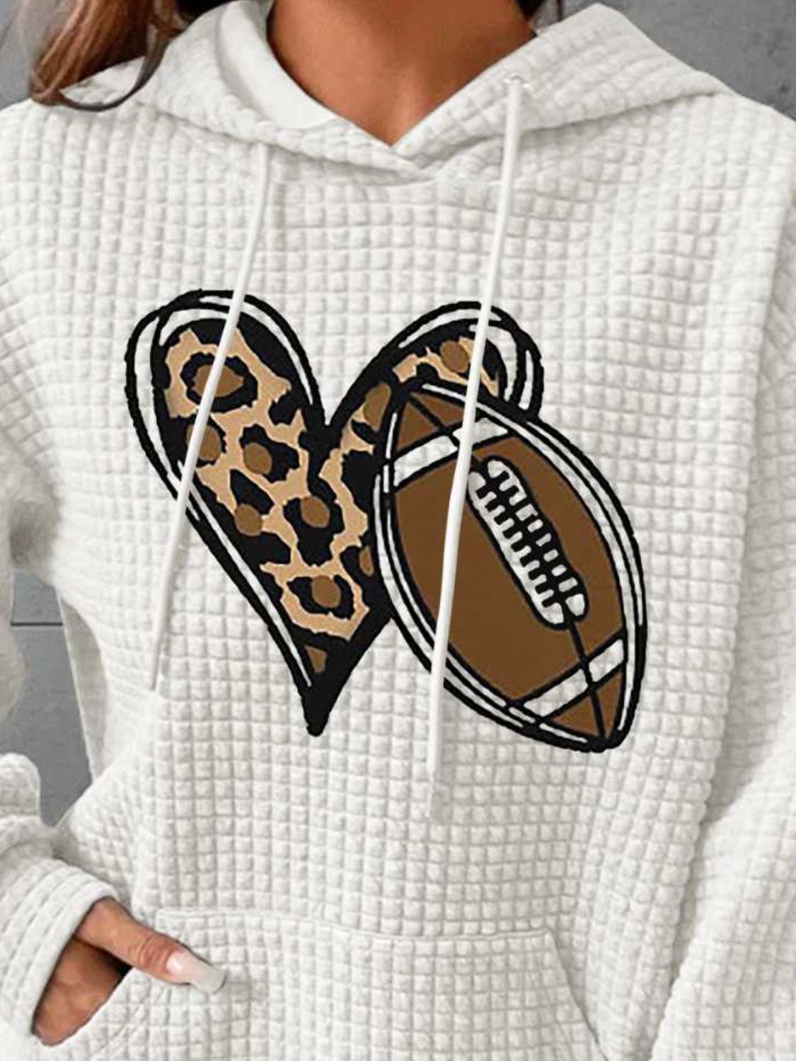 The Heart & Football Graphic Hoodie