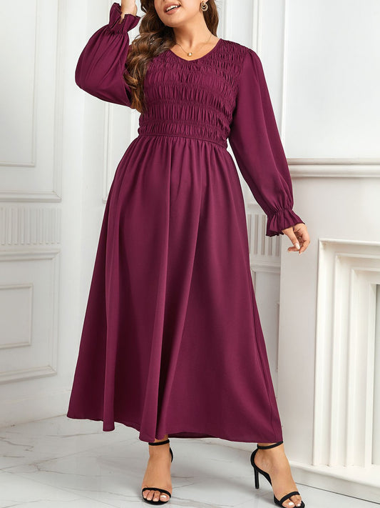 The Perfectly Plus Size Flounce Sleeve Maxi Dress