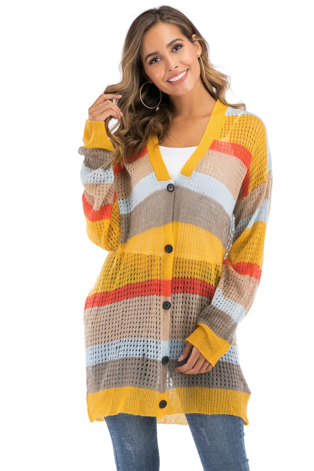 The Color Block Cardigan