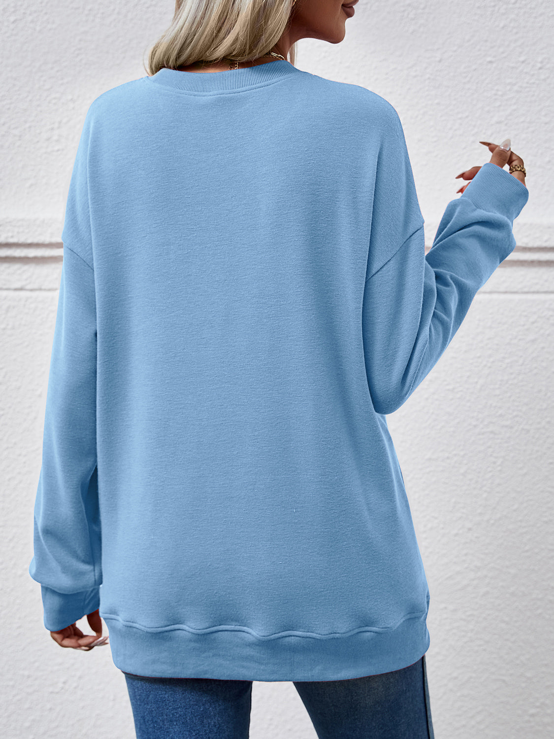 The Dropped Shoulder Sweatshirt with Pockets