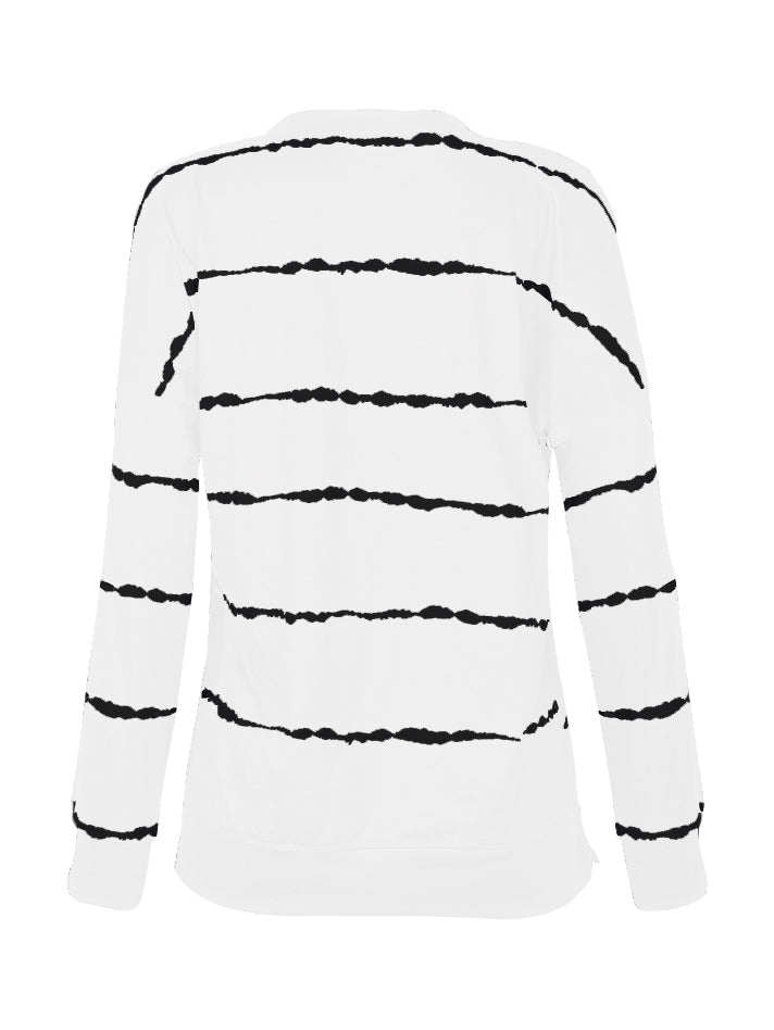 The Striped Round Neck Sweatshirt