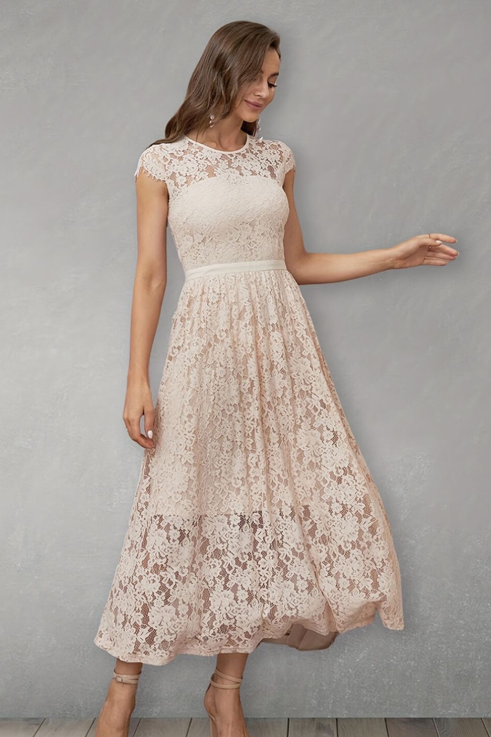 The Dust Storm Lace Cap Sleeve Dress