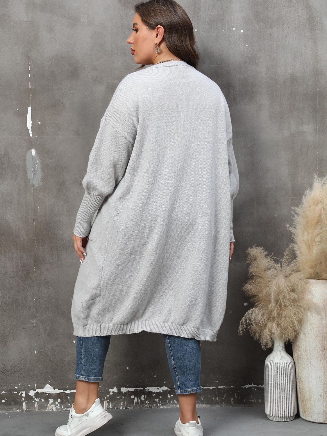 The Perfectly Plus Size Pocketed Cardigan