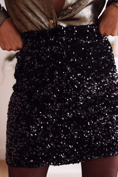 The Sequin Mini Skirt