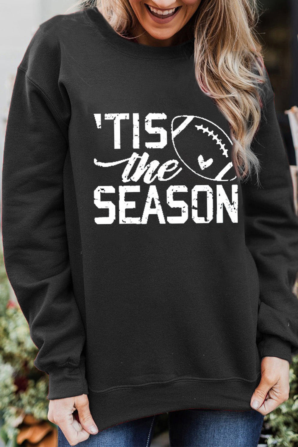 The Football Graphic Round Neck Sweatshirt