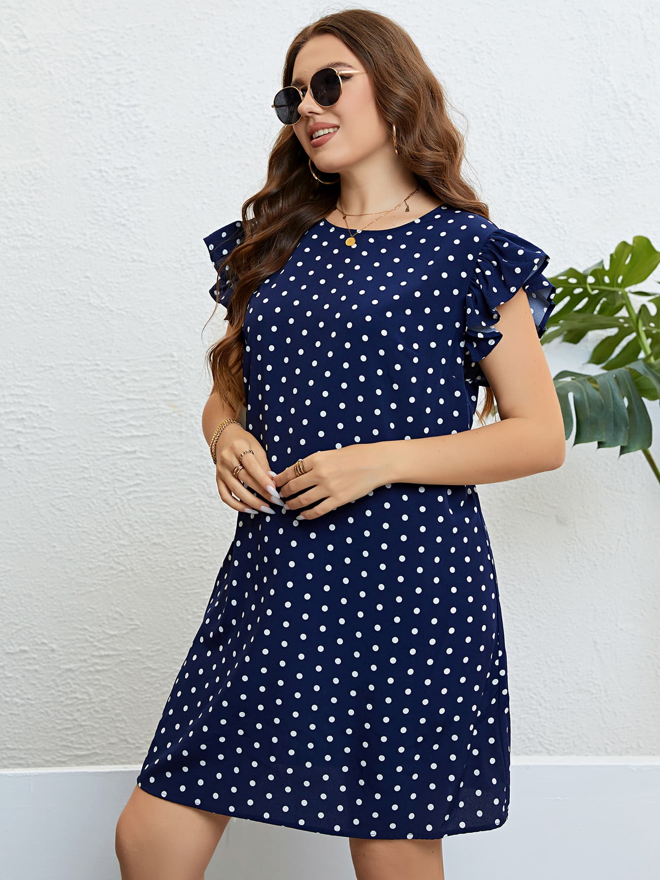 The Perfectly Plus Size Polka Dot Dress