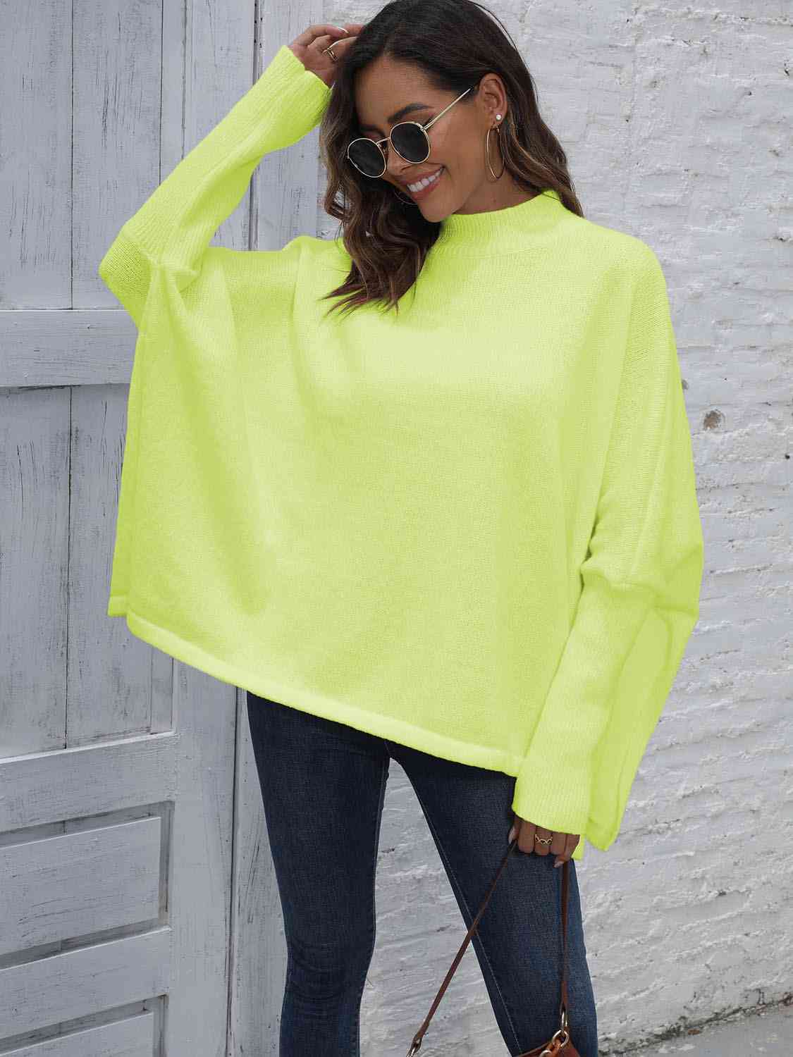 The Loose Hem Plain Sweater