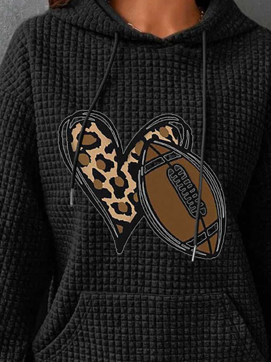 The Heart & Football Graphic Hoodie