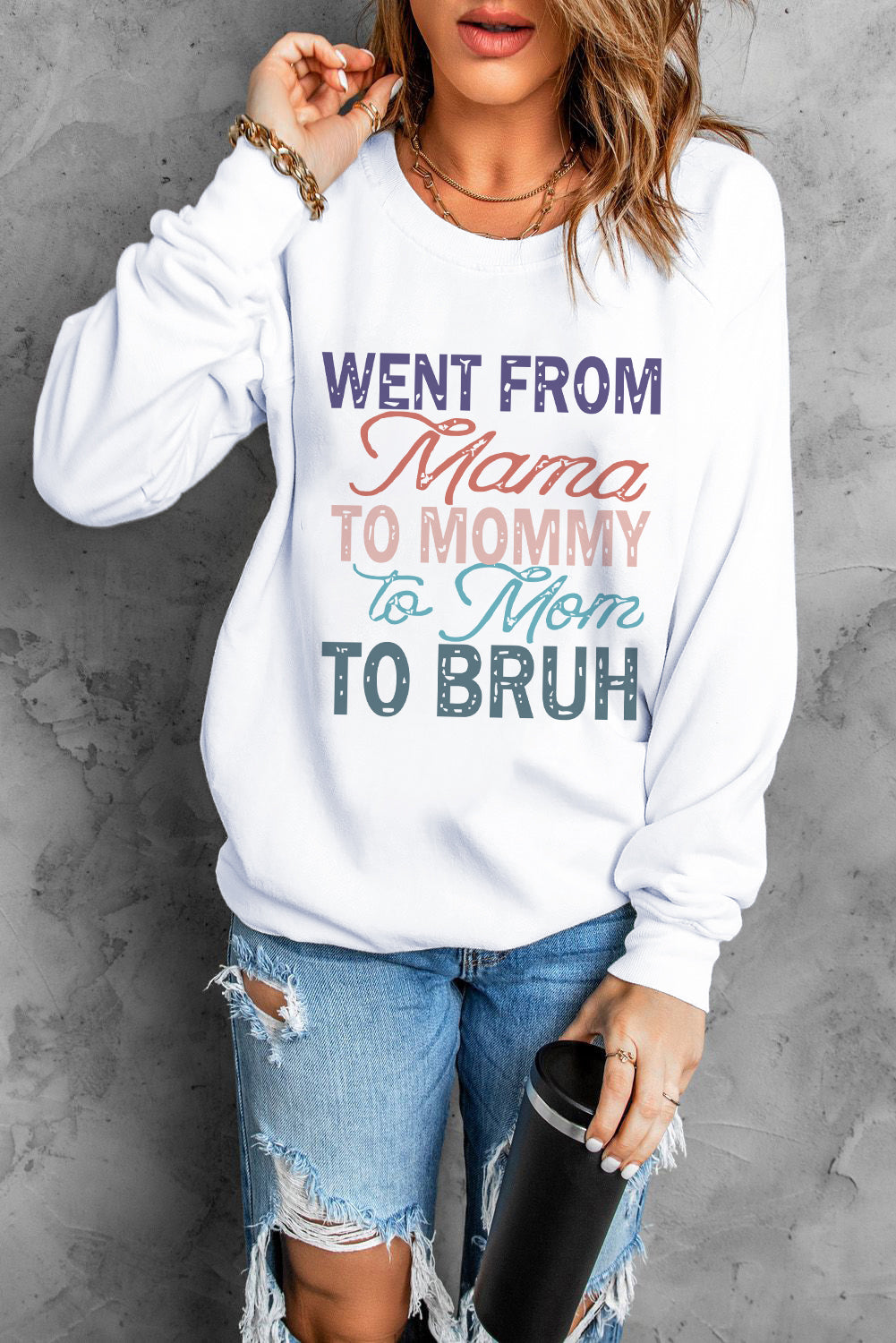 The Mama To Bruh Graphic Sweatshirt