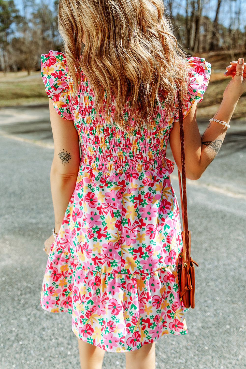 The Sweet Floral Ruffle Dress